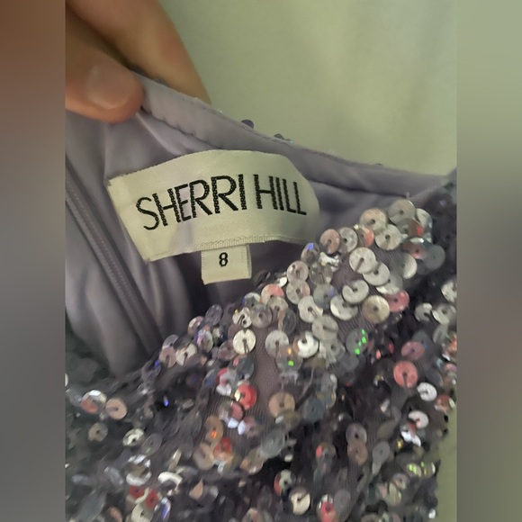 Purple shimmer formal dress from Sherri Hill - Picture 6 of 6
